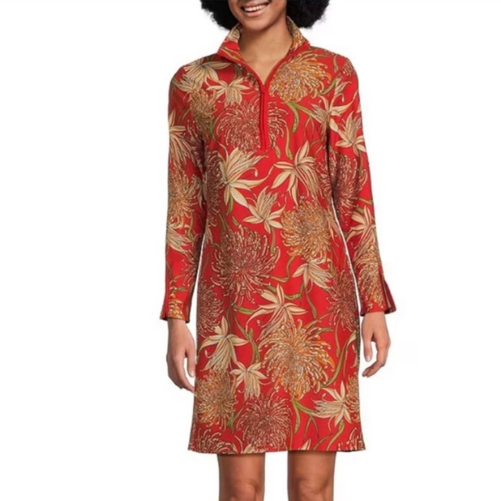 NWT Jude Connally Anna Jude Cloth Stretch Knit  Classic Mums Shift Dress